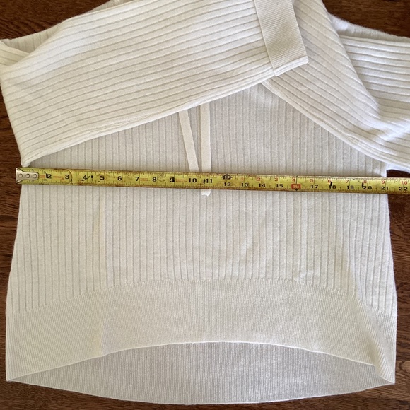 Bella Dahl 100% Cashmere Drawstring Hoodie Sweater Cropped Oversized NWOT - Picture 14 of 15